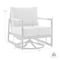 Armen Living Royal Outdoor Patio Swivel Glider Lounge Chair in Black Aluminum and Teak Wood with Cushions 840254332539 - alternate 8